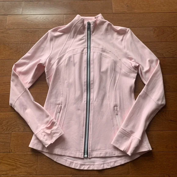 Lululemon ピンク フルジップジャケット Scuba オーバーサイズ フルジップフーディ | パーカー